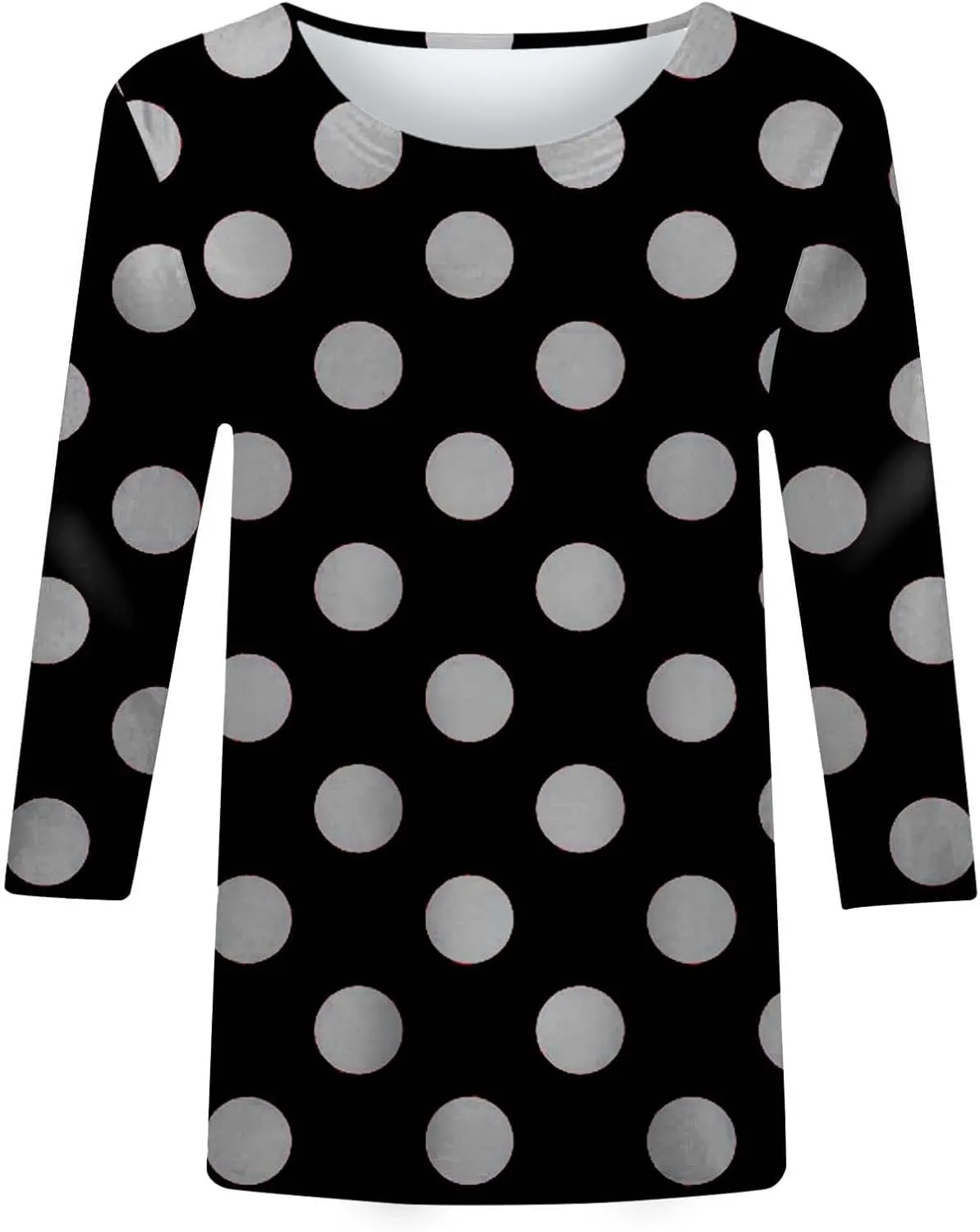 Trendy Tops for Women Fall 2024 Long Sleeve Crew-Neck T Shirts Flower Printing Loose Casual Blouses Loose Sweatshirt