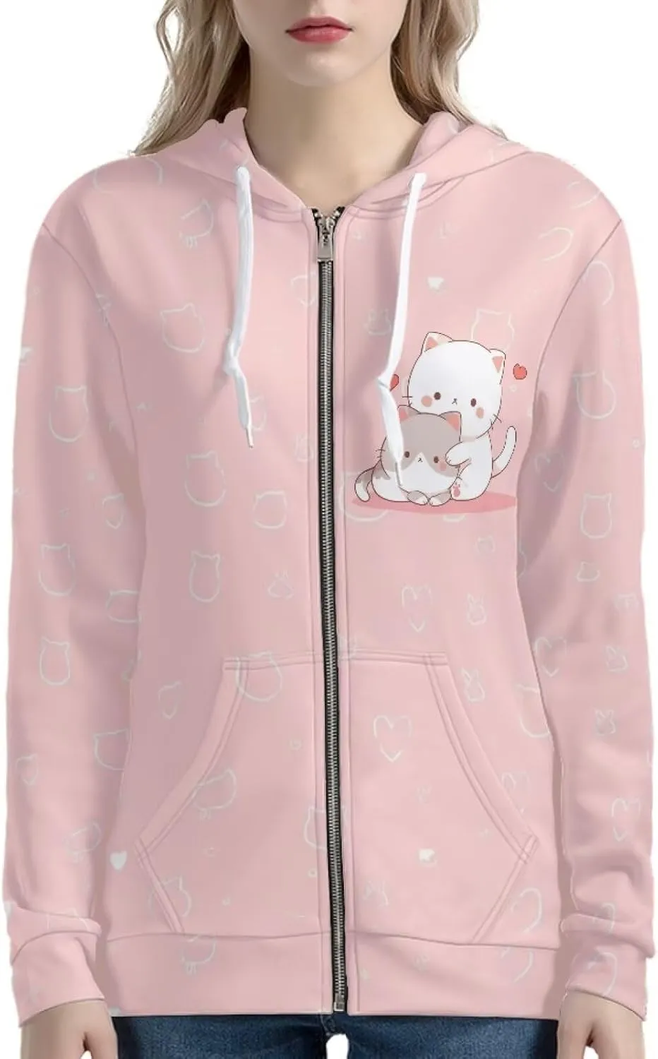 Upetstory Womens Zip Up Hoodie Jacket Fashion Sweatshirts