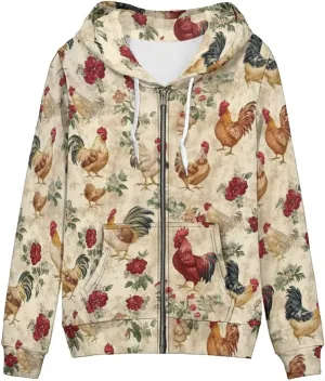 Upetstory Womens Zip Up Hoodie Jacket Fashion Sweatshirts