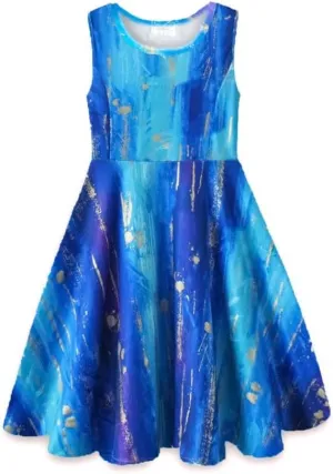 VIKITA Girls Dresses Sleeveless Summer Girls Clothes Sundress for Kids 2-12 Years