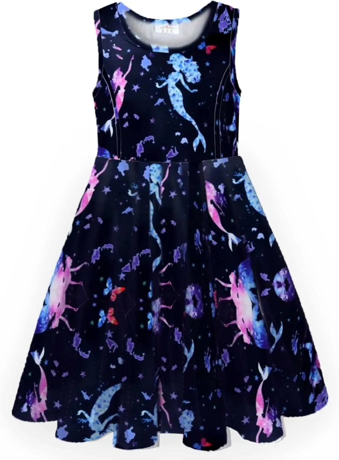 VIKITA Girls Dresses Sleeveless Summer Girls Clothes Sundress for Kids 2-12 Years