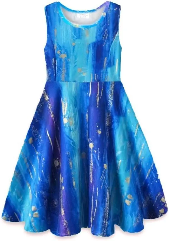 VIKITA Girls Dresses Sleeveless Summer Girls Clothes Sundress for Kids 2-12 Years