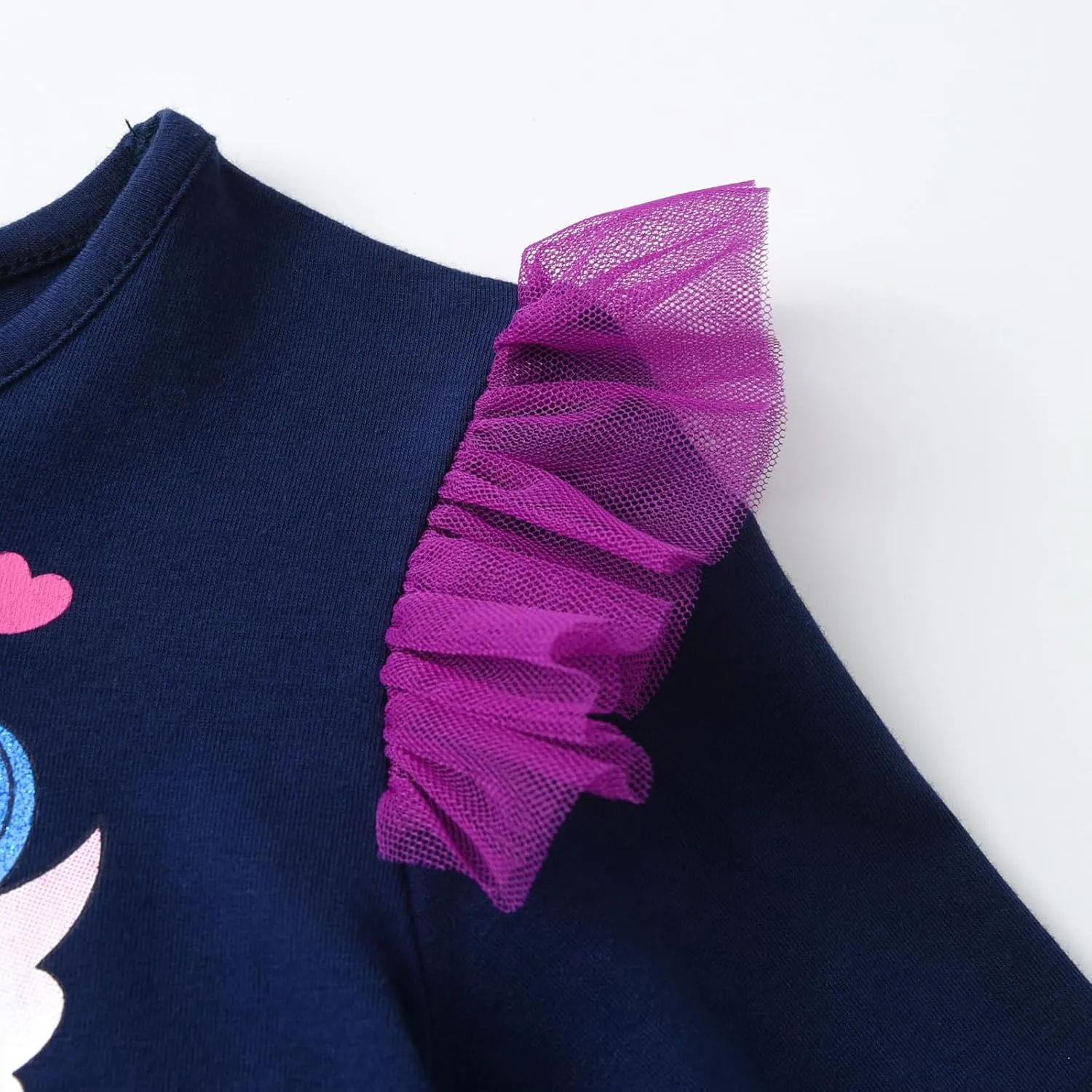 VIKITA Girls Dresses Winter Long Sleeve Birthday Party Tutu Dresses for Girls 3-12 Years