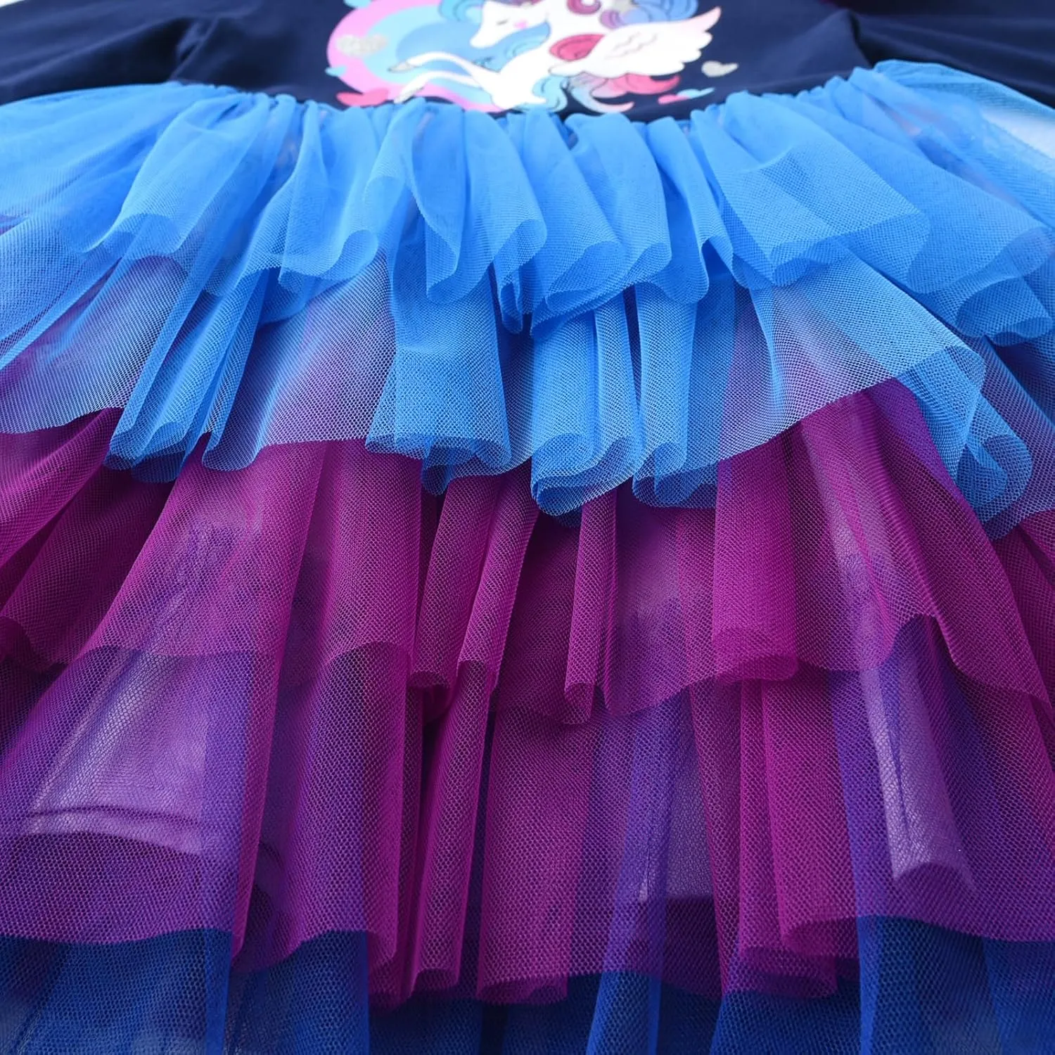 VIKITA Girls Dresses Winter Long Sleeve Birthday Party Tutu Dresses for Girls 3-12 Years