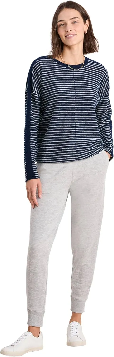 vineyard vines Women's Seaspun Cashmere Striped Crewneck Sweater