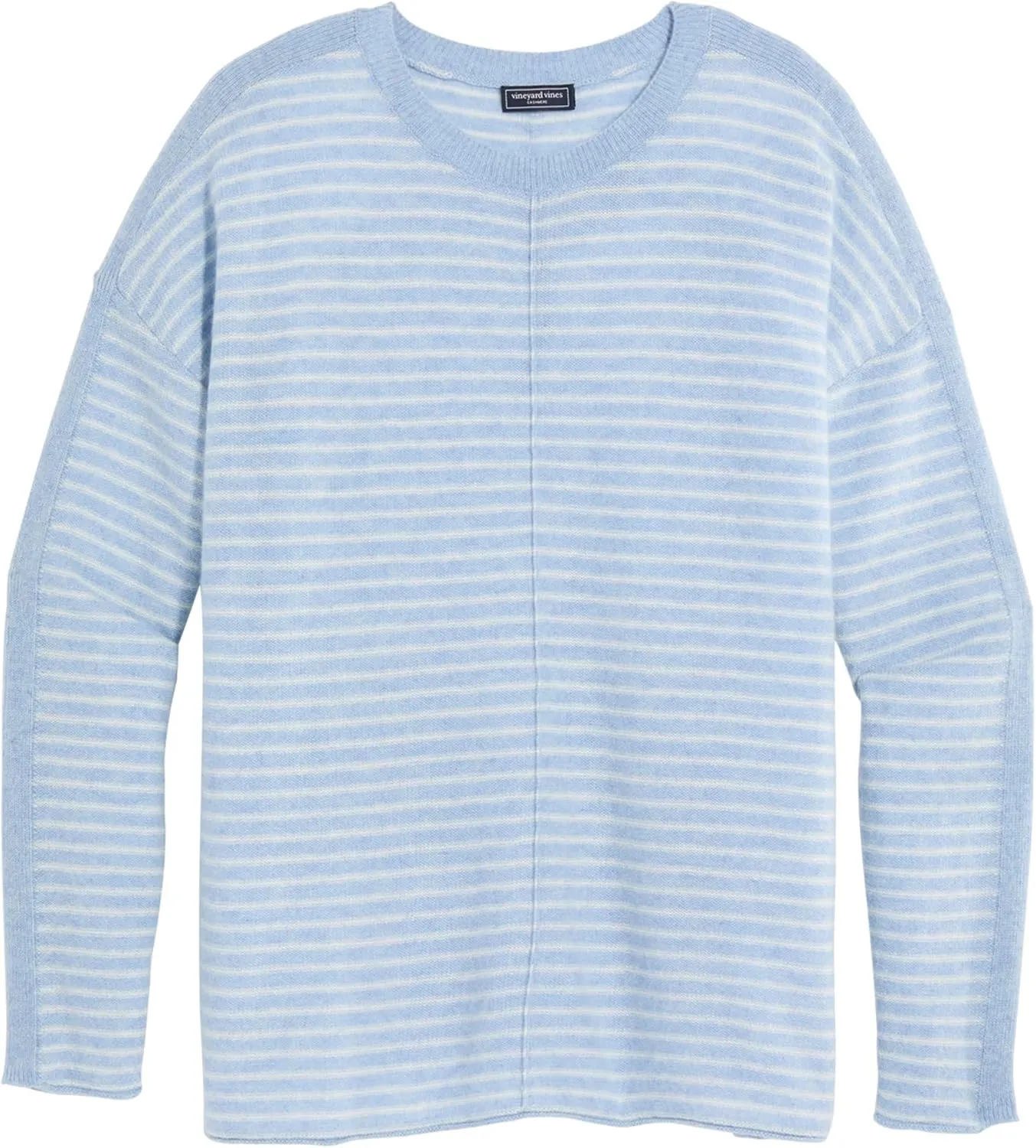 vineyard vines Women's Seaspun Cashmere Striped Crewneck Sweater