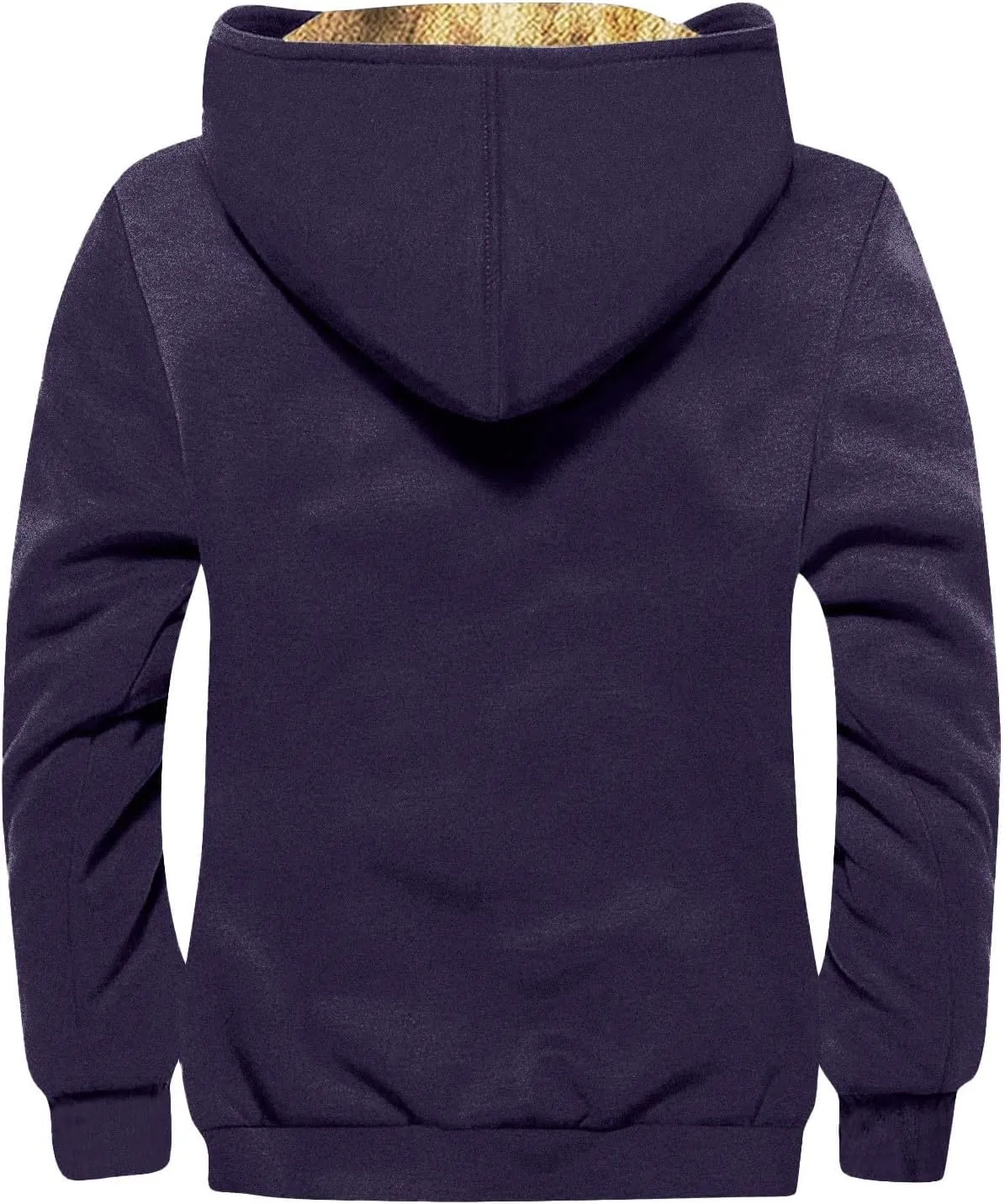 Winter Jackets For Men Sherpa With Hood Casual Winter Coats Fleece Zipper Hoodie Big And Tall 2024 Fall Outfits Pocket