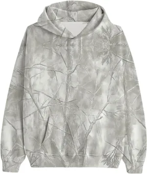 Womens Camo Hoodie Maple Leaf Printed Sweatshirt Oversized Hooded Sweatshirt Fleece Pullover Sweatshirt Trendy Outfits