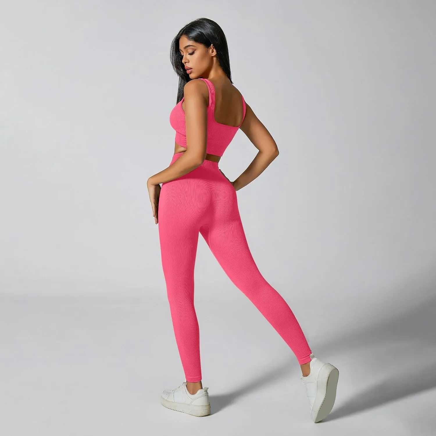 Women's High Waist Yoga Pants Butt Lifting Lounge Work Exercise Stretchy Yoga Leggings