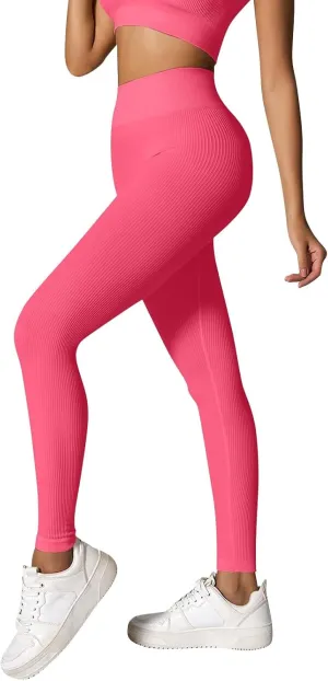 Women's High Waist Yoga Pants Butt Lifting Lounge Work Exercise Stretchy Yoga Leggings