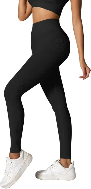 Women's High-Waisted Yoga Pants Butt Lifting Soft Lounge Active Stretchy Yoga Leggings