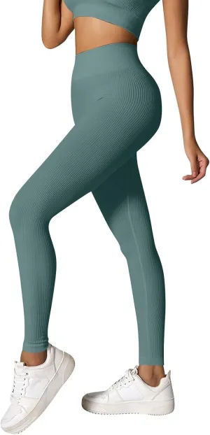 Women's High-Waisted Yoga Pants Butt Lifting Soft Lounge Active Stretchy Yoga Leggings