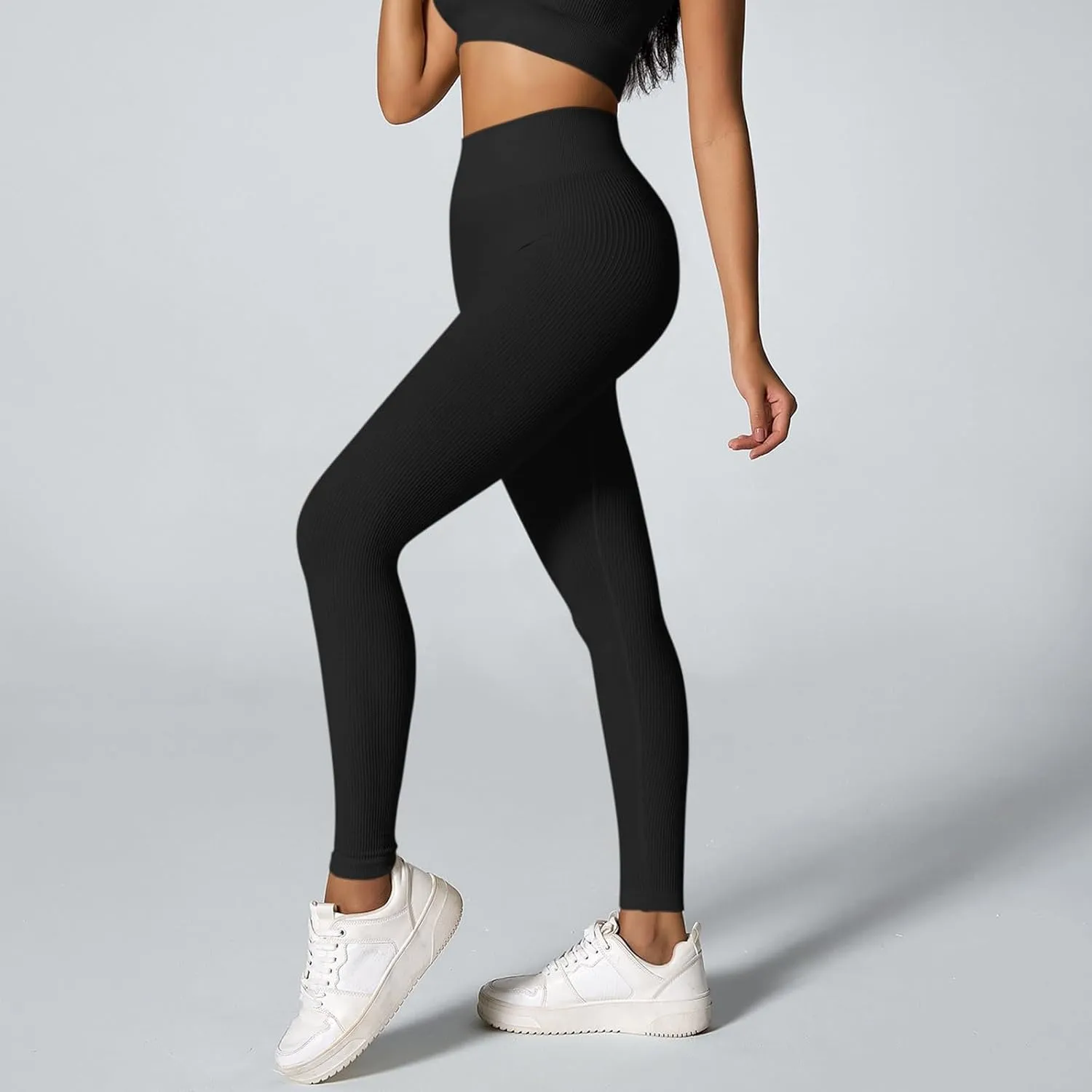Women's High-Waisted Yoga Pants Butt Lifting Soft Lounge Active Stretchy Yoga Leggings