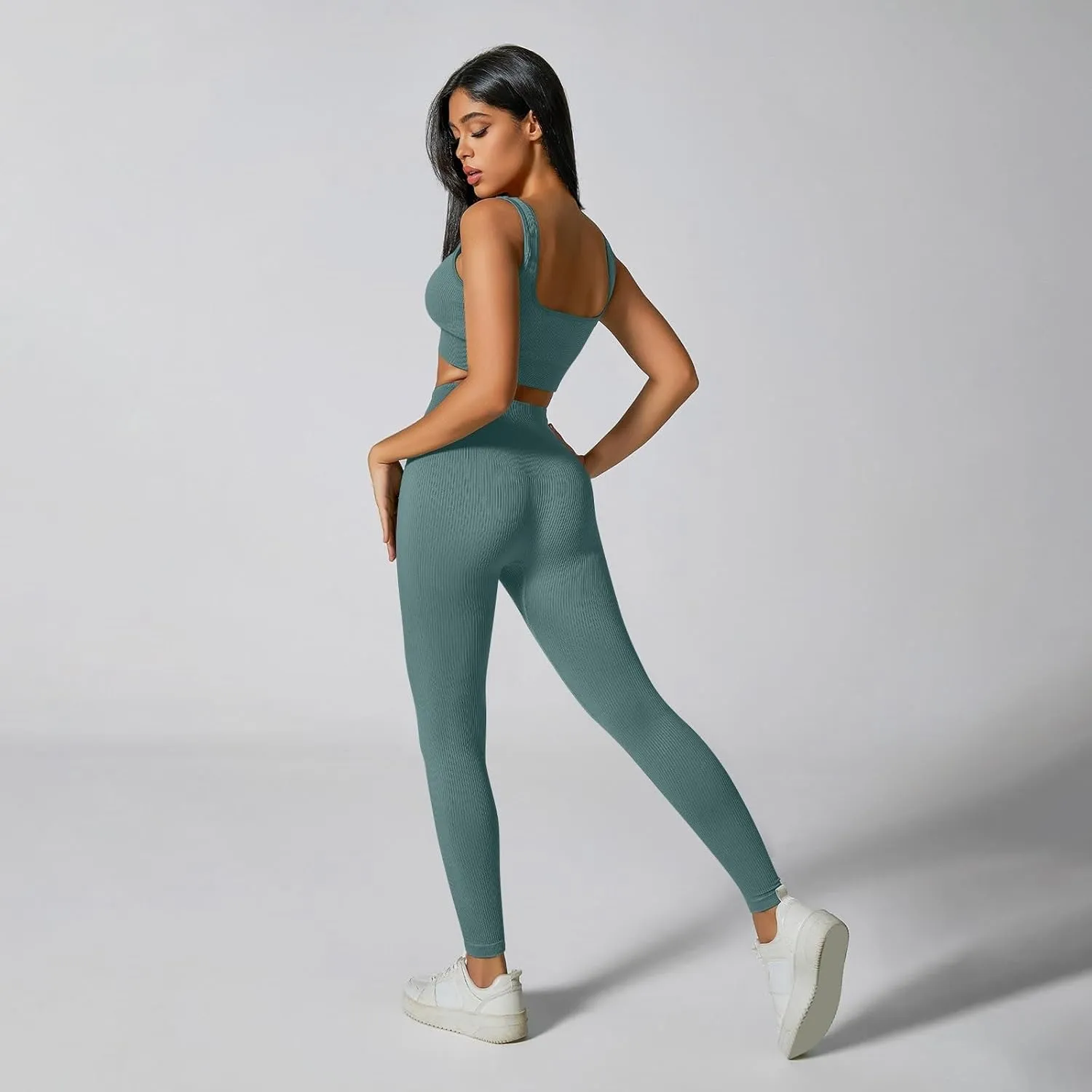 Women's High-Waisted Yoga Pants Butt Lifting Soft Lounge Active Stretchy Yoga Leggings