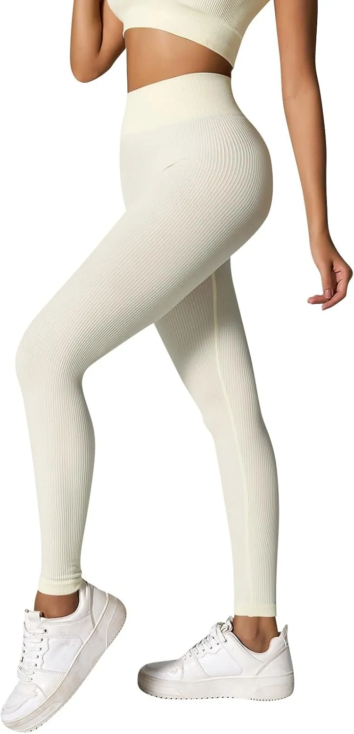 Women's High-Waisted Yoga Pants Butt Lifting Soft Lounge Active Stretchy Yoga Leggings