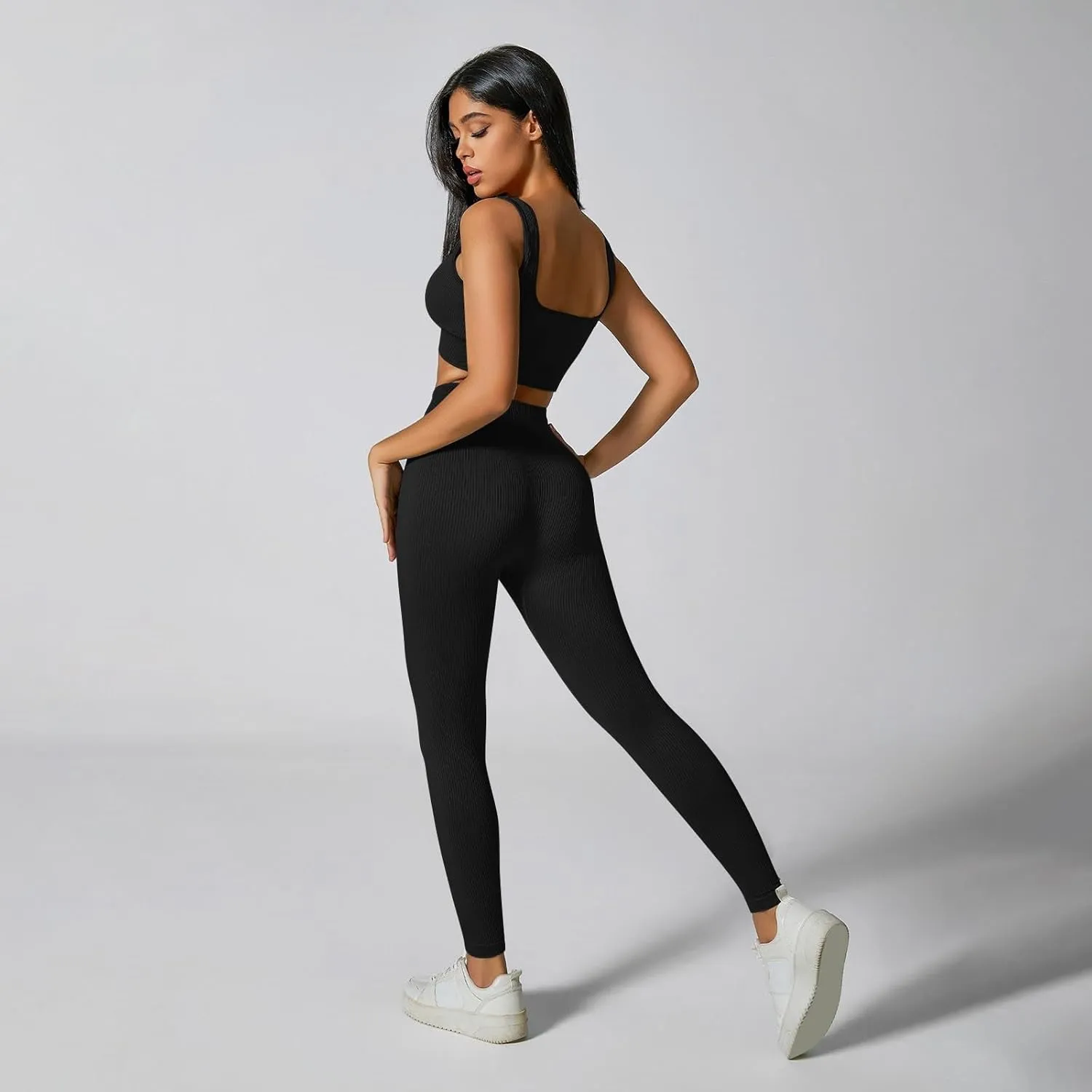 Women's High-Waisted Yoga Pants Butt Lifting Soft Lounge Active Stretchy Yoga Leggings