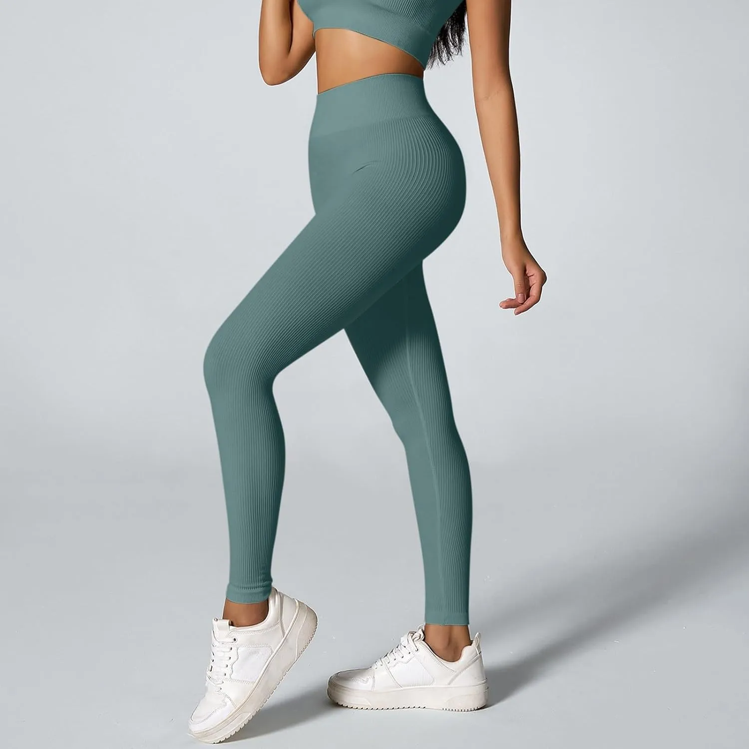 Women's High-Waisted Yoga Pants Butt Lifting Soft Lounge Active Stretchy Yoga Leggings