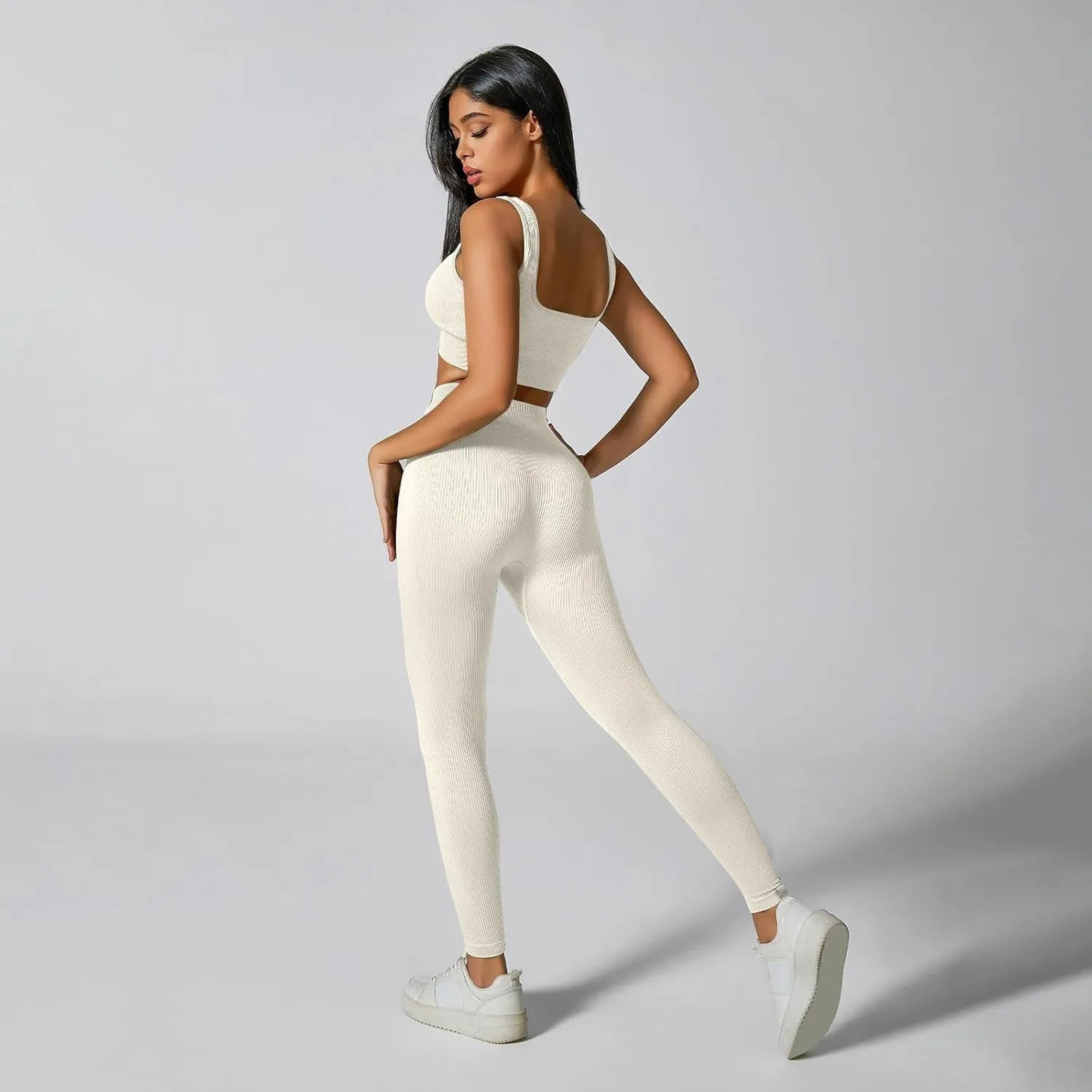 Women's High-Waisted Yoga Pants Butt Lifting Soft Lounge Active Stretchy Yoga Leggings