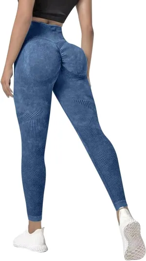 Womens Highwaisted Yoga Pants Butt Lifting Casual Lounge Gym Stretchy Yoga Leggings