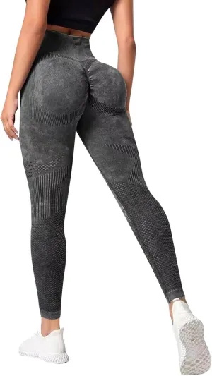 Womens Highwaisted Yoga Pants Butt Lifting Casual Lounge Gym Stretchy Yoga Leggings