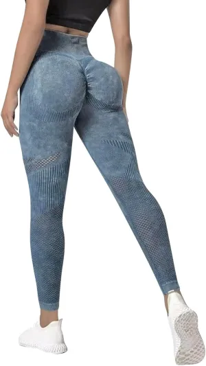 Womens Highwaisted Yoga Pants Butt Lifting Casual Lounge Gym Stretchy Yoga Leggings