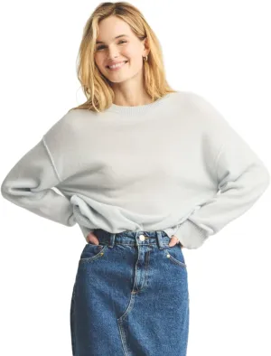 Women's Lightweight Reversible Cashmere Crewneck Sweater