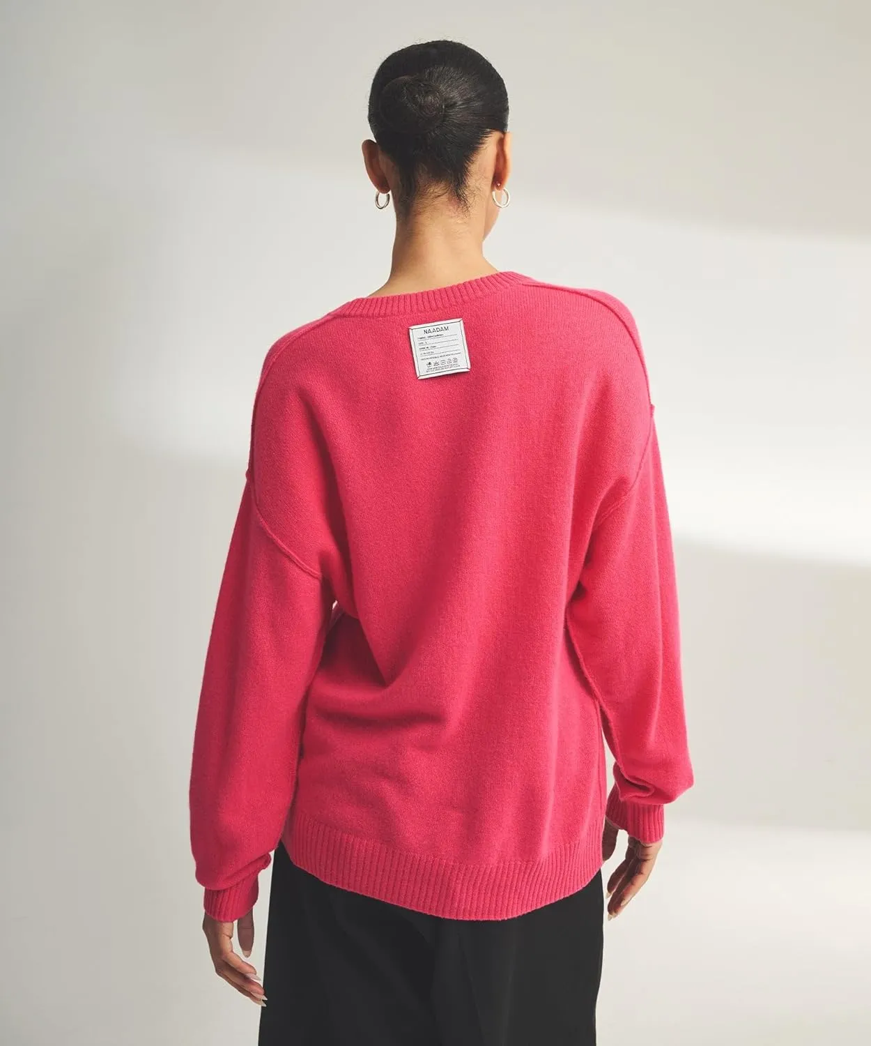 Women's Lightweight Reversible Cashmere Crewneck Sweater