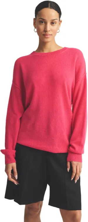 Women's Lightweight Reversible Cashmere Crewneck Sweater