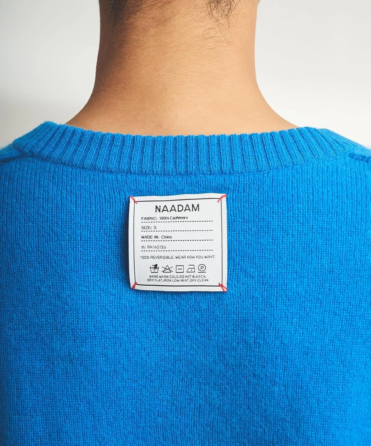 Women's Lightweight Reversible Cashmere Crewneck Sweater