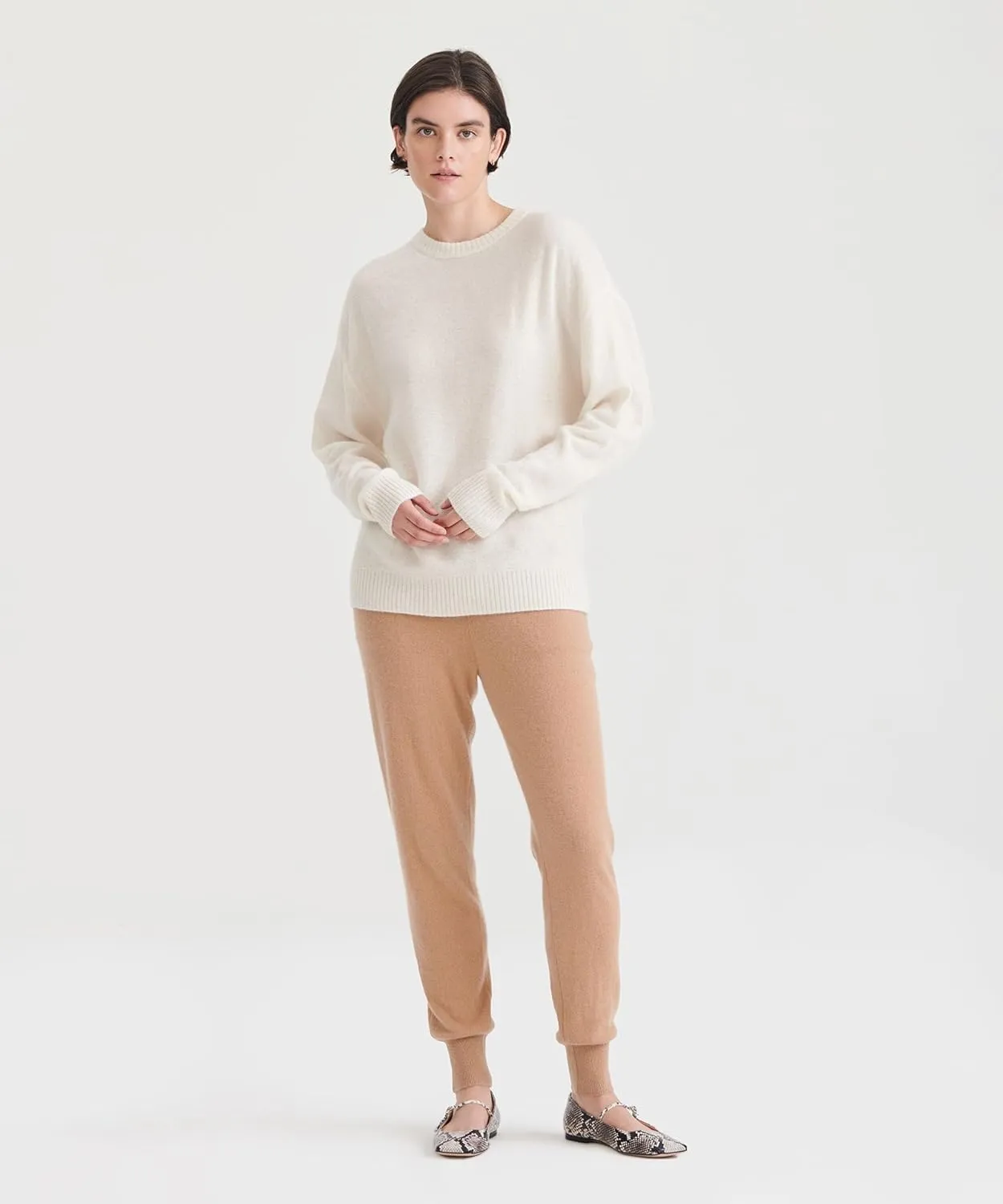 Women's Lightweight Reversible Cashmere Crewneck Sweater