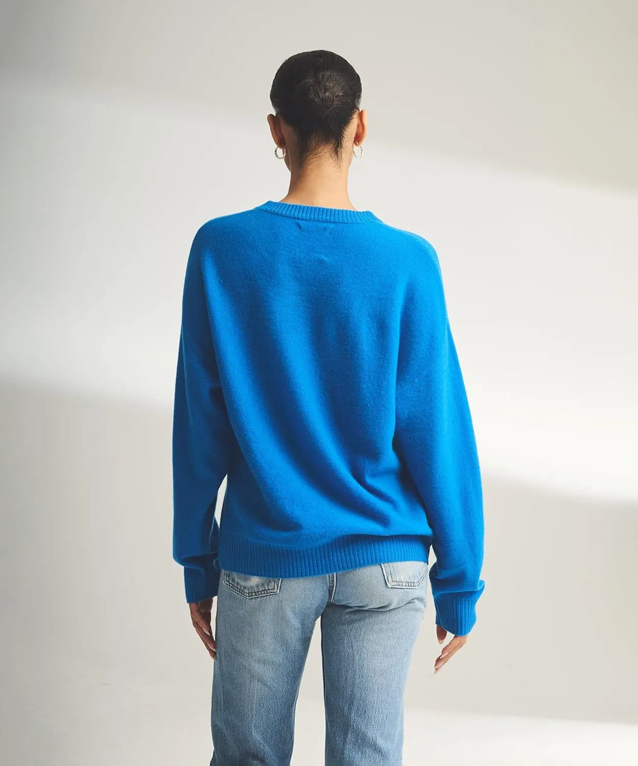 Women's Lightweight Reversible Cashmere Crewneck Sweater