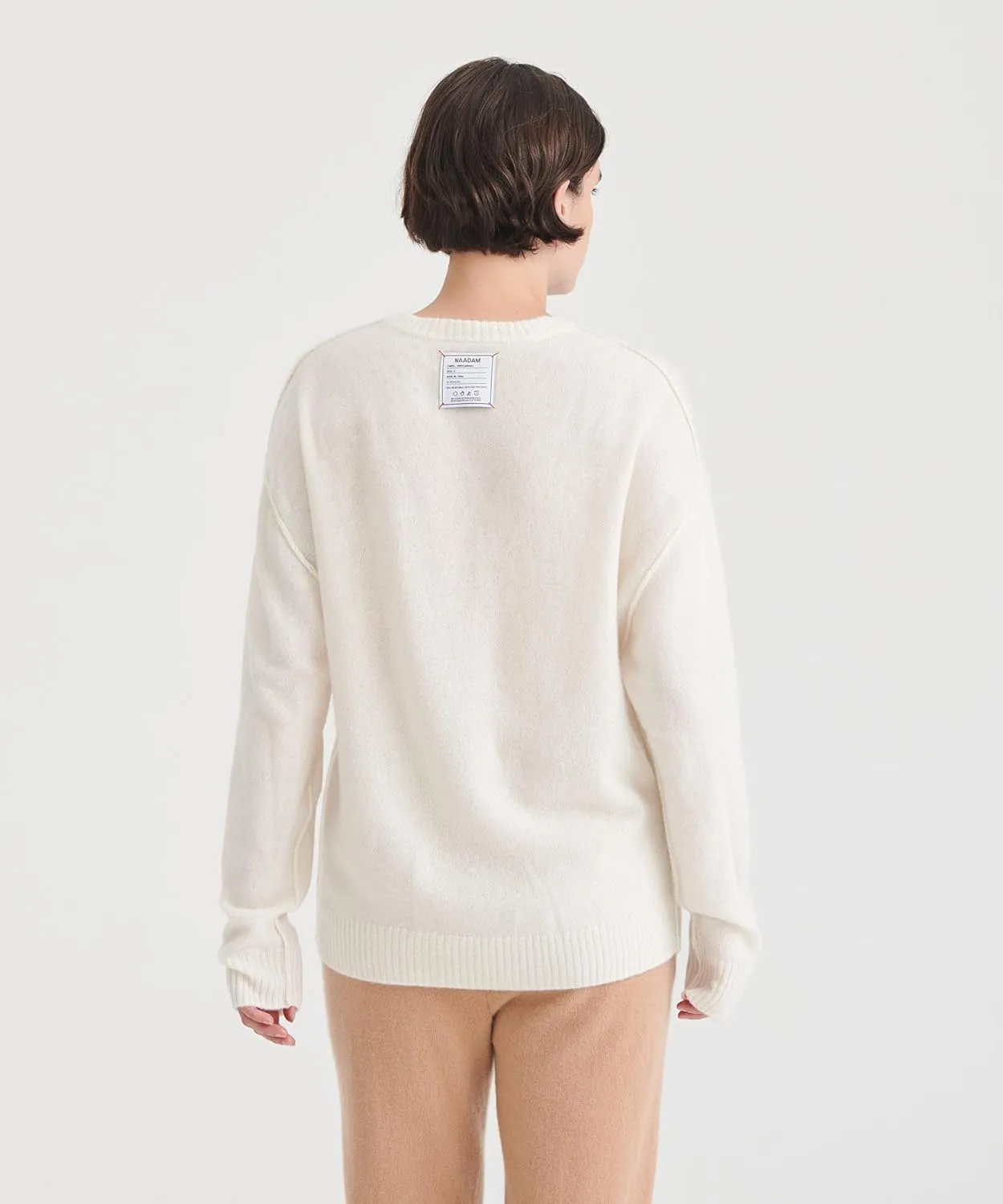Women's Lightweight Reversible Cashmere Crewneck Sweater