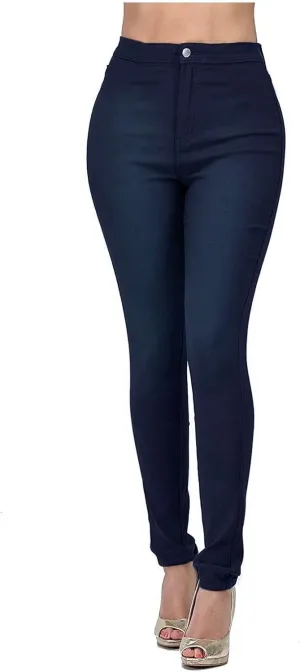 Womens Stretch Jeggings with Pockets Ripped High Waisted Classic Butt Lifting Yoga Leggings Fitted Denim Ankle Jeans