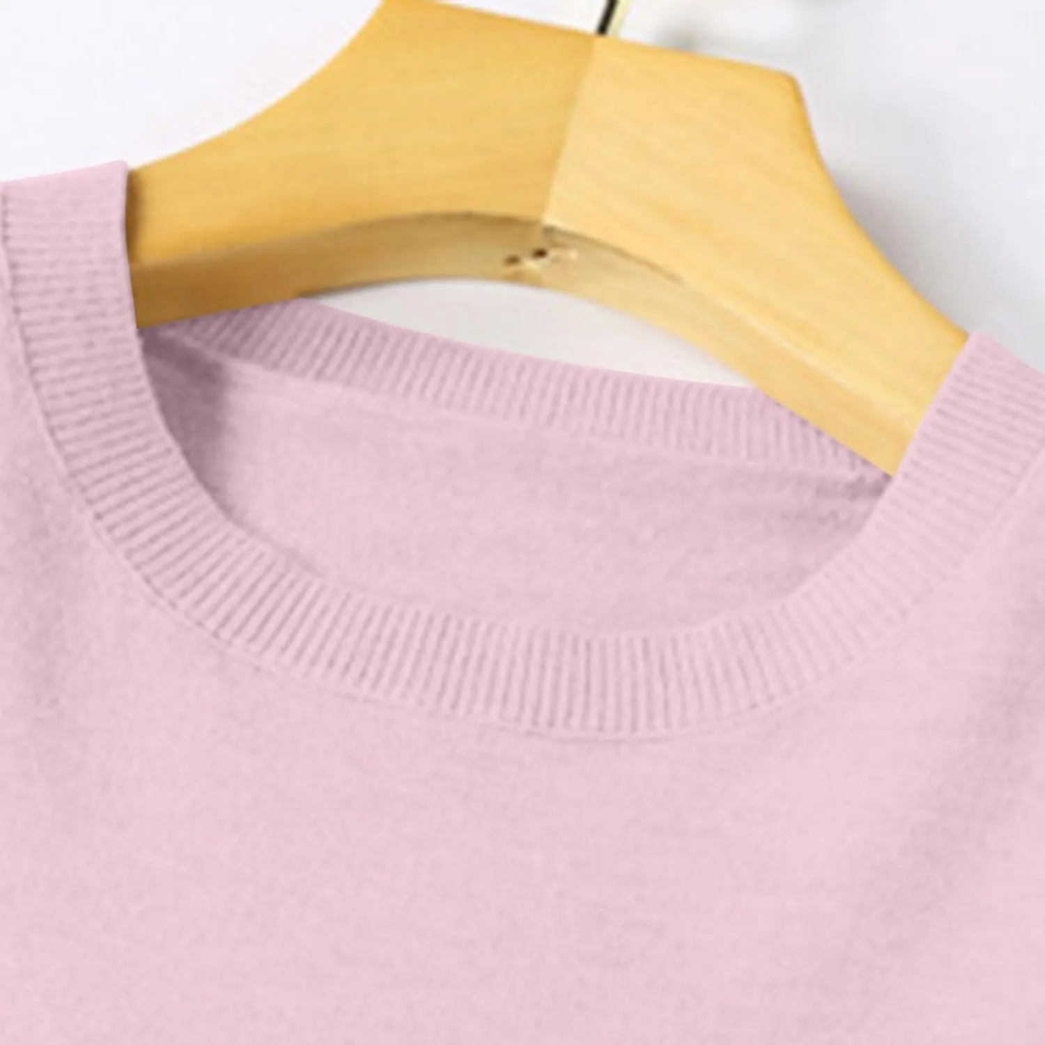 Womens Sweaters Knit Fuzzy Long Sleeve Solid Color Casual Pullover Tops Soft Warm Loose Trendy Winter Sweaters