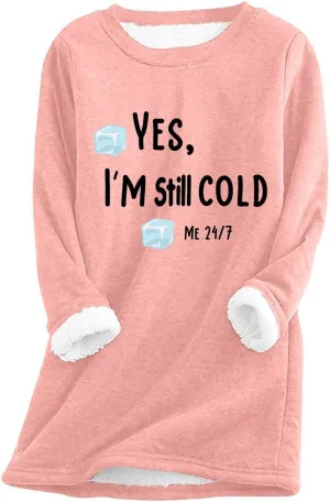 Womens Sweatshirt Warm Sherpa Lined Fleece Pullover Tops Casual Crewneck Sweater Long Sleeve Pullover Loungewear