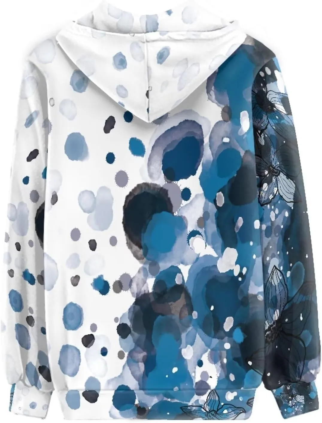 Womens Tie Dye Sweatshirt Merry And Bright Sweatshirt Zip Up Hoodie