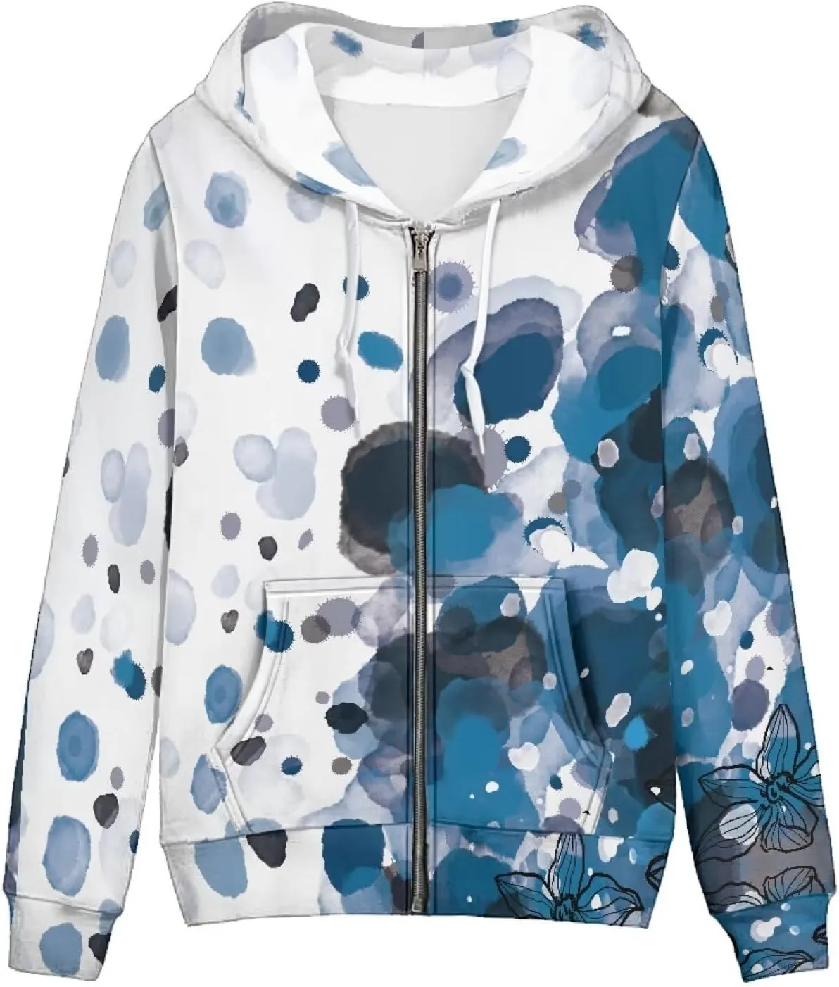 Womens Tie Dye Sweatshirt Merry And Bright Sweatshirt Zip Up Hoodie