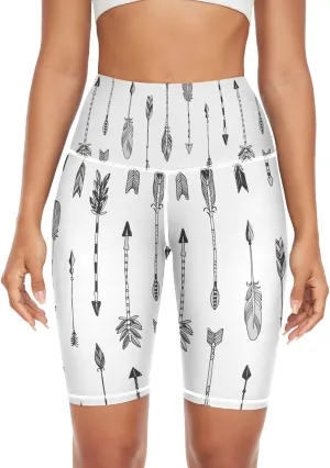 Women's Tummy Control Yoga Leggings, Shorts with Back Pocket, Capri Pants XS-XXL