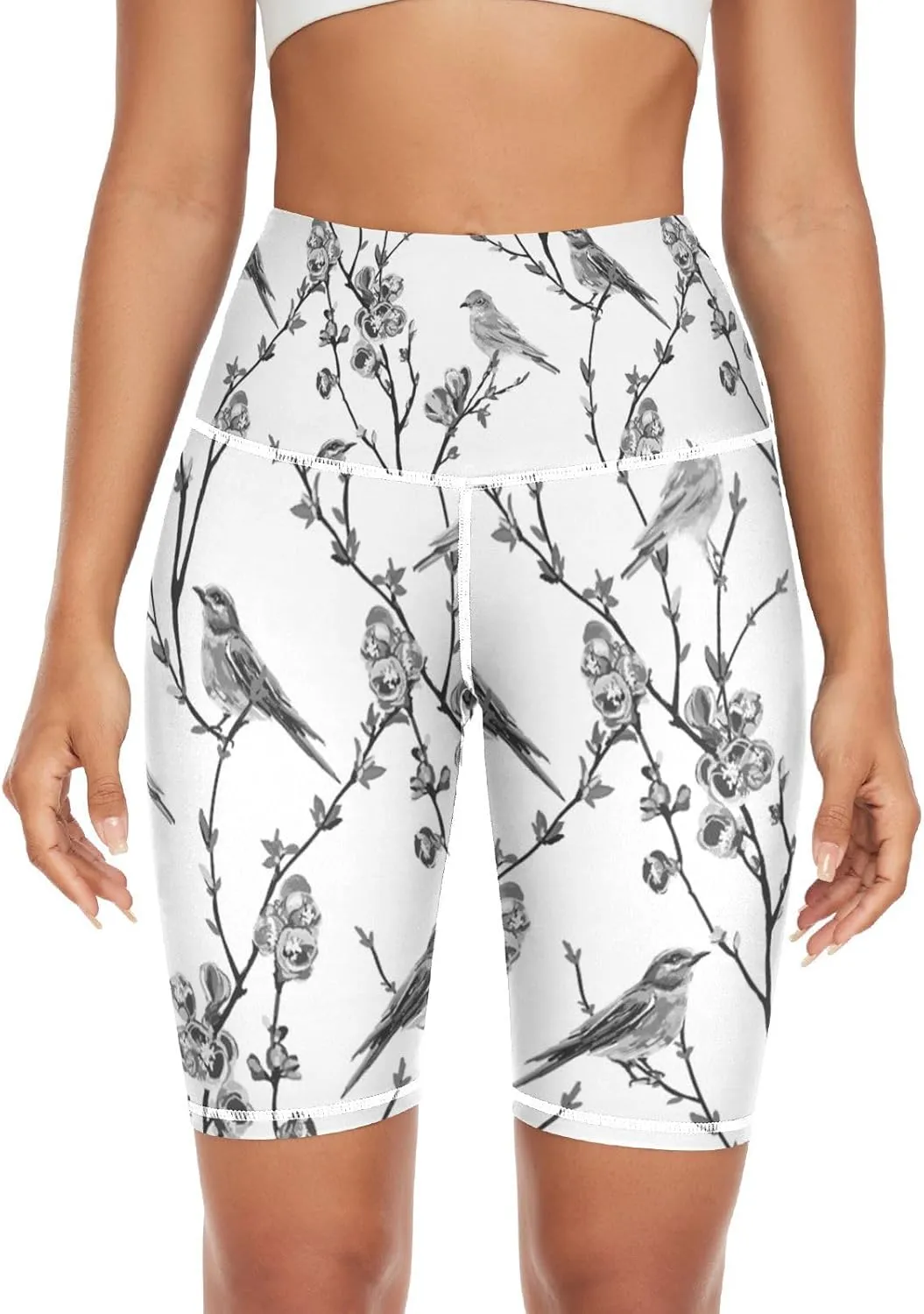 Women's Tummy Control Yoga Leggings, Shorts with Back Pocket, Capri Pants XS-XXL