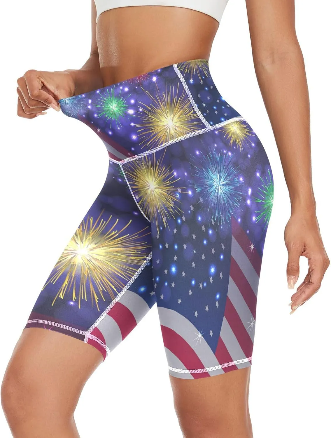 Women's Tummy Control Yoga Leggings, Shorts with Back Pocket, Capri Pants XS-XXL