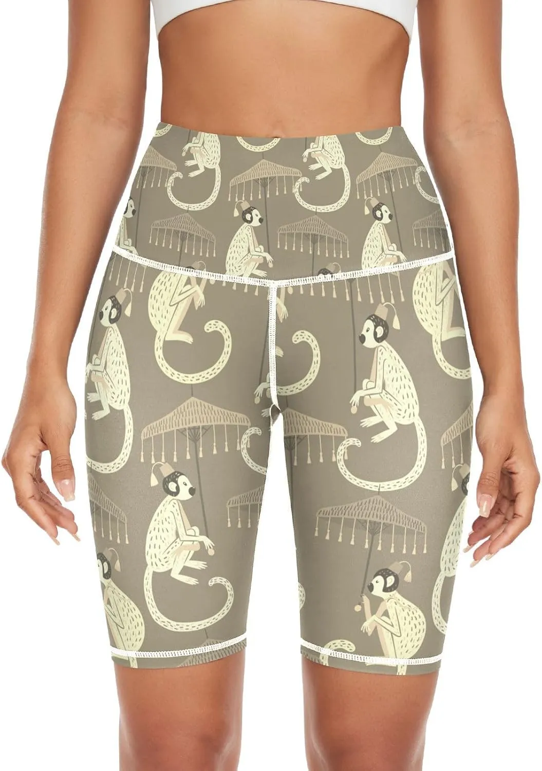 Women's Tummy Control Yoga Leggings, Shorts with Back Pocket, Capri Pants XS-XXL