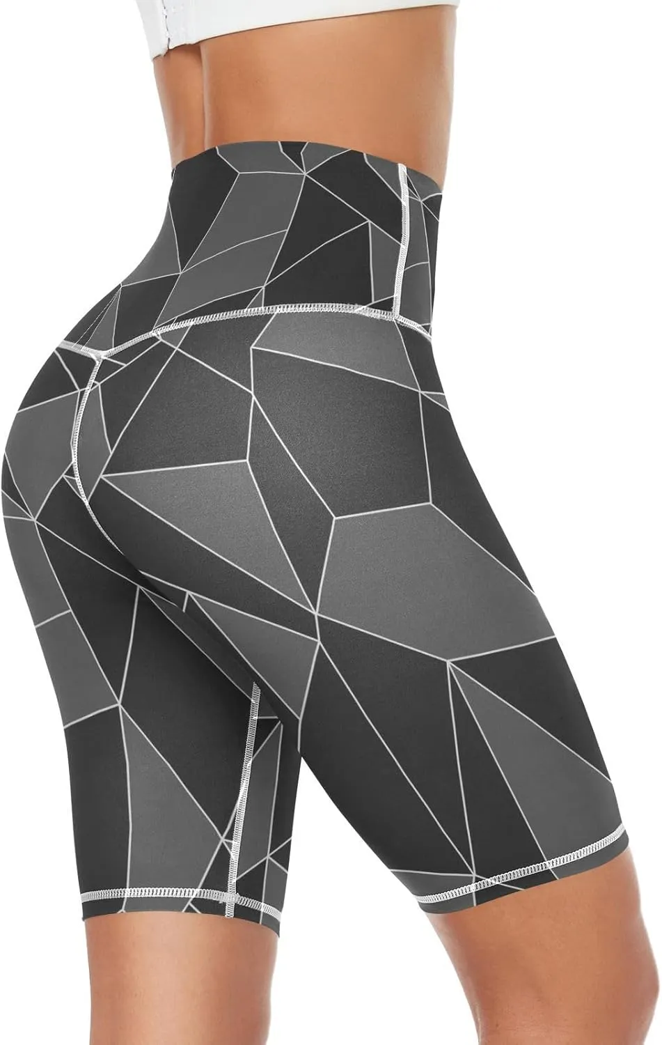 Women's Tummy Control Yoga Leggings, Shorts with Back Pocket, Capri Pants XS-XXL