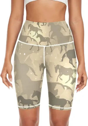Women's Tummy Control Yoga Leggings, Shorts with Back Pocket, Capri Pants XS-XXL