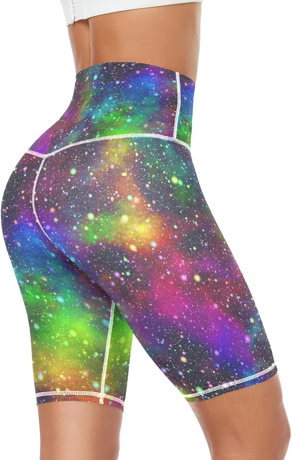 Women's Tummy Control Yoga Leggings, Shorts with Back Pocket, Capri Pants XS-XXL