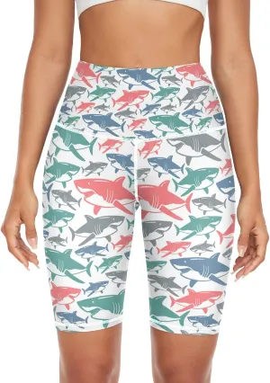 Women's Tummy Control Yoga Leggings, Shorts with Back Pocket, Capri Pants XS-XXL