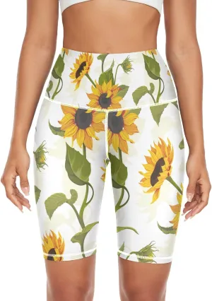 Women's Tummy Control Yoga Leggings, Shorts with Back Pocket, Capri Pants XS-XXL