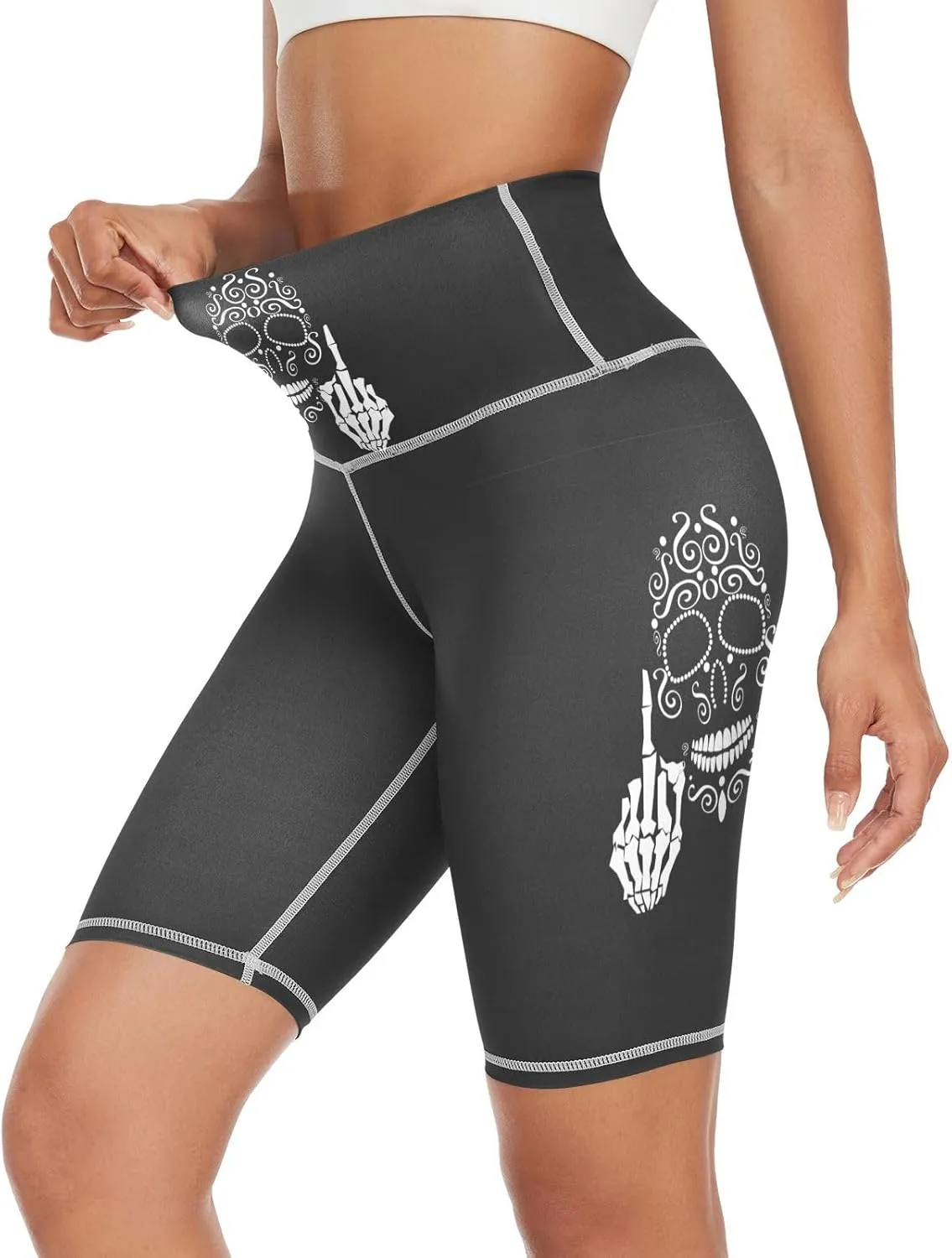 Women's Tummy Control Yoga Leggings, Shorts with Back Pocket, Capri Pants XS-XXL