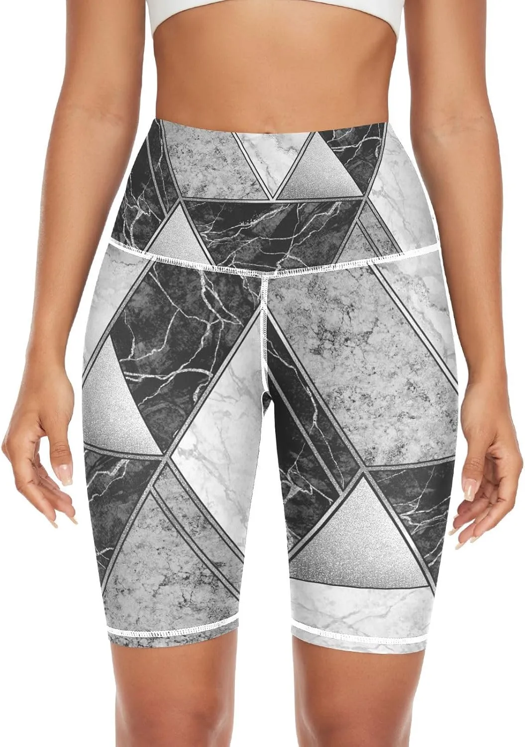 Women's Tummy Control Yoga Leggings, Shorts with Back Pocket, Capri Pants XS-XXL