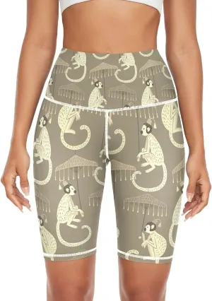 Women's Tummy Control Yoga Leggings, Shorts with Back Pocket, Capri Pants XS-XXL