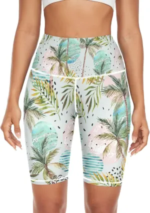 Women's Tummy Control Yoga Leggings, Shorts with Back Pocket, Capri Pants XS-XXL